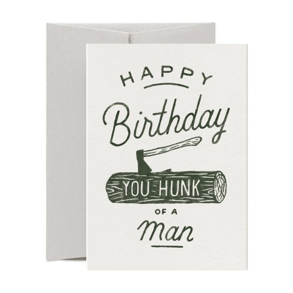 Hunk Of A Man Birthday Card