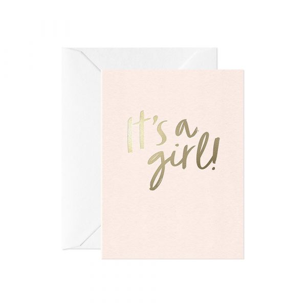 It's a Girl Baby Card (Mini)