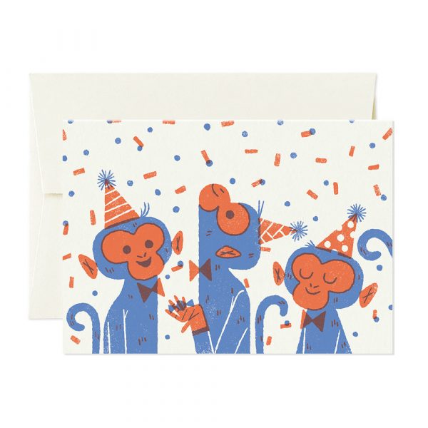 Monkeys Birthday Card